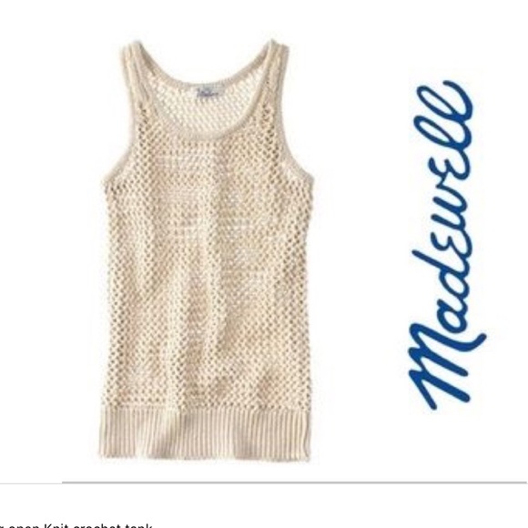 Madewell Tops - Madewell Wallace wellspring crochet tank M